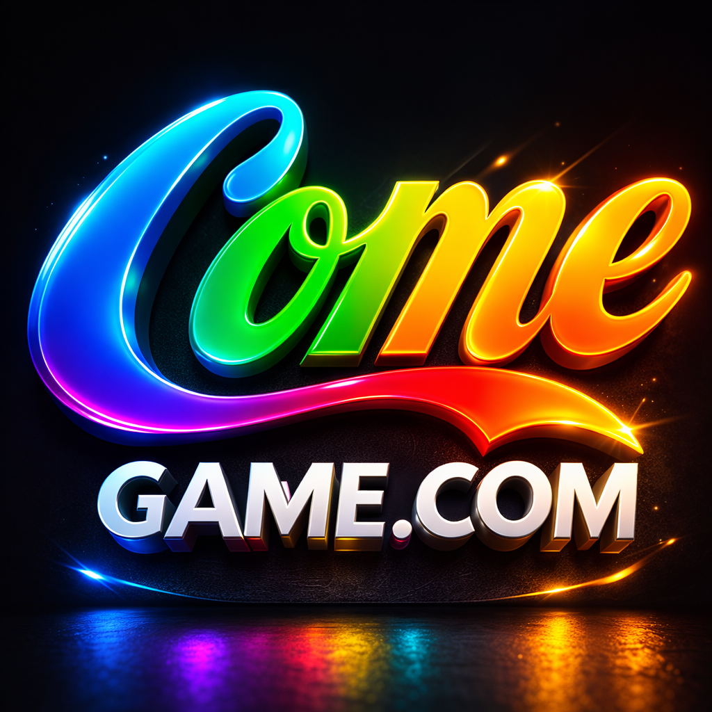 Come Game.com” logo placed in a bathtub with running water from a shiny fauce